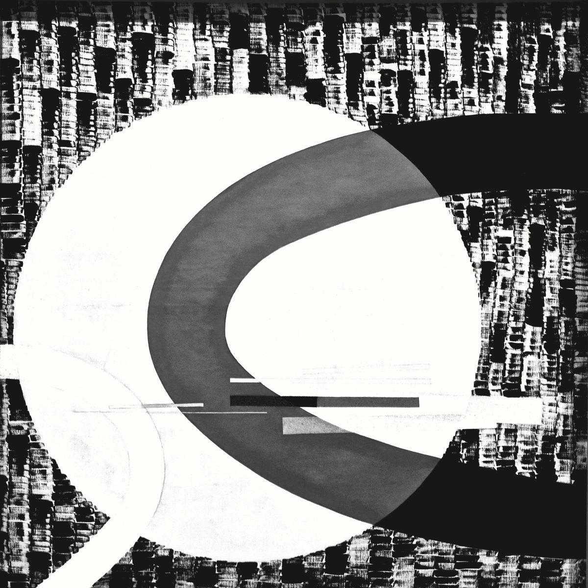 Abstract kinetic sculpture of suspended geometric forms, echoing the balanced, conditional nature of scenario analysis.