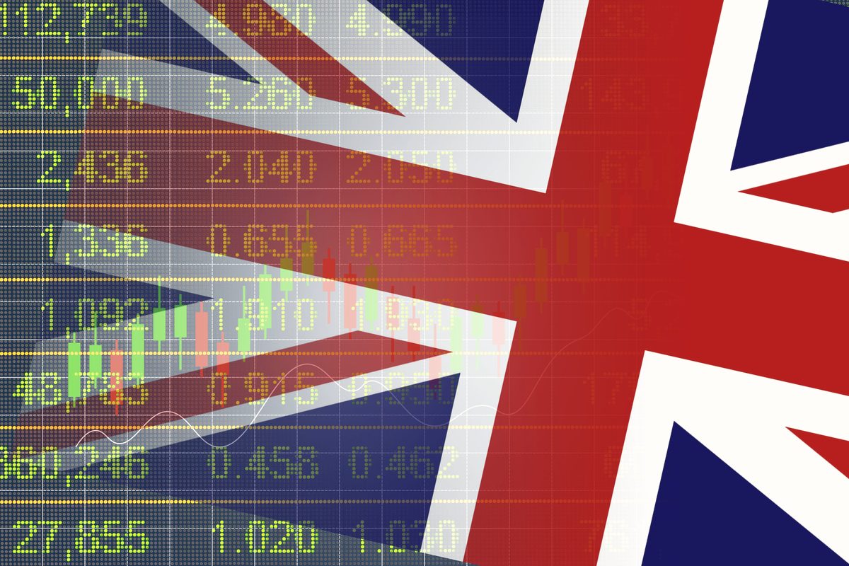 Stock market chart displayed on a trading screen, used here as an ambient editorial image.